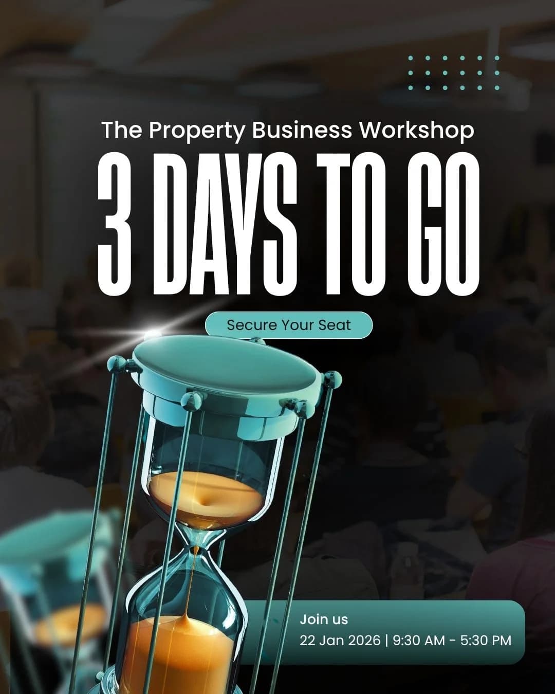 Event countdown: 3 days to go